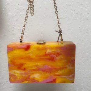 Orange Swirl Purse